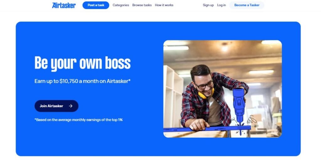 Airtasker website Airtasker website