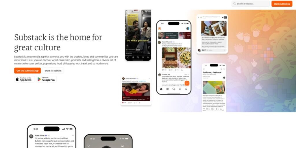 Substack website Substack website