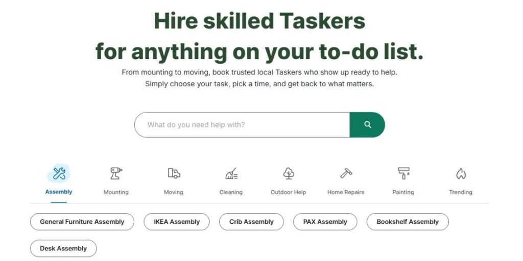 TaskRabbit website TaskRabbit website