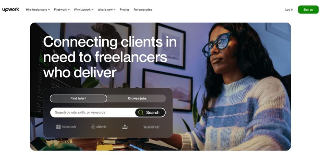 Upwork website Upwork website
