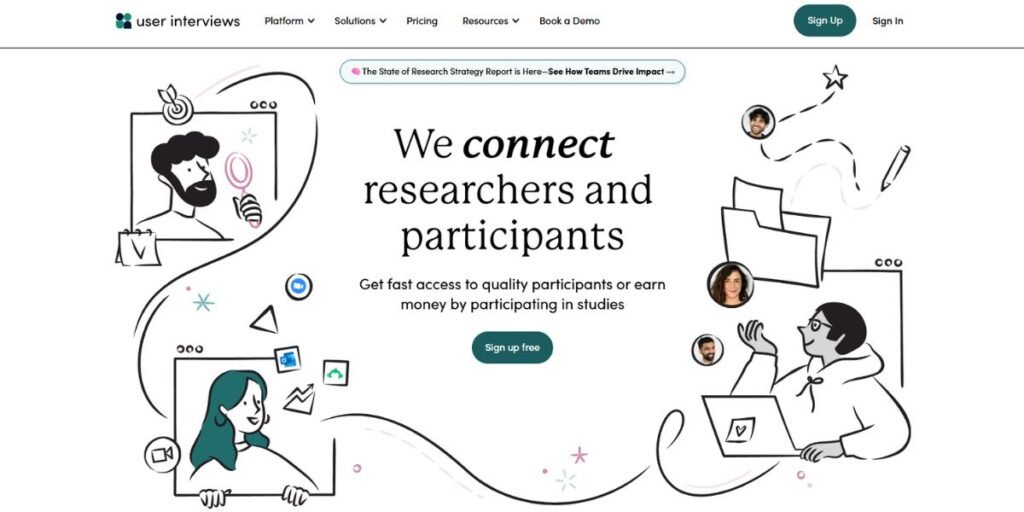 UserInterviews website UserInterviews website