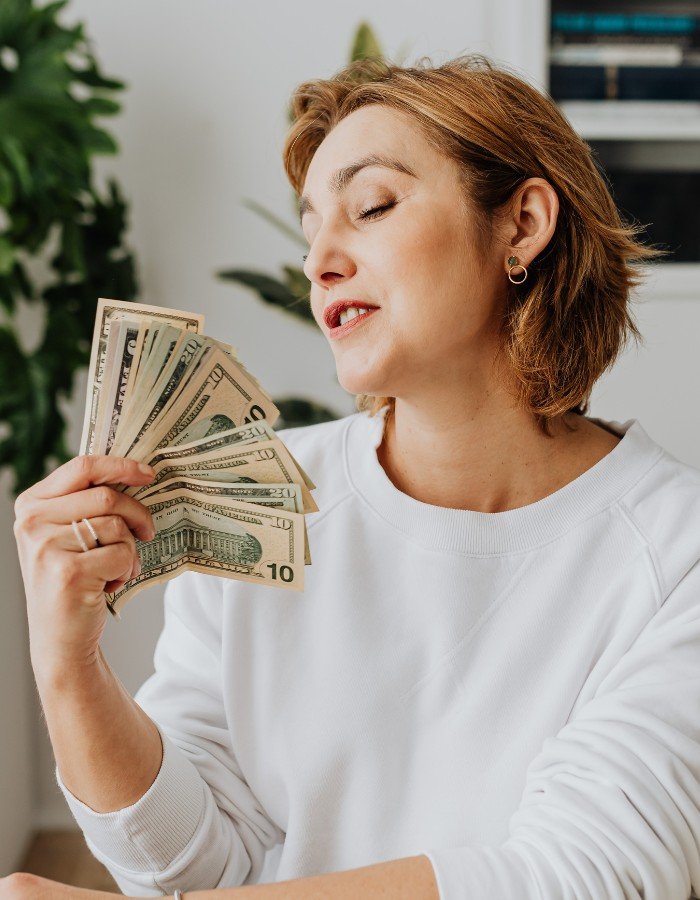 Start with Affiliate Marketing Woman showcasing affiliate marketing income